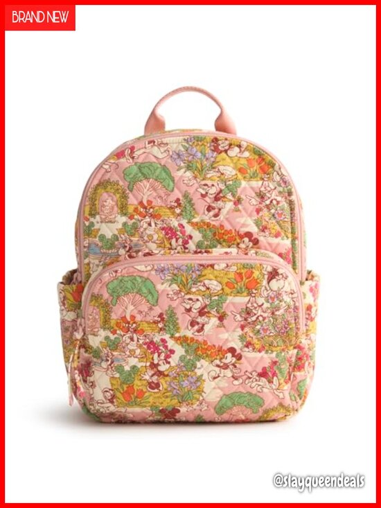 Vera Bradley Disney Premium Cotton Small Banbury Backpack, Mickey\'s Promenade main image 4